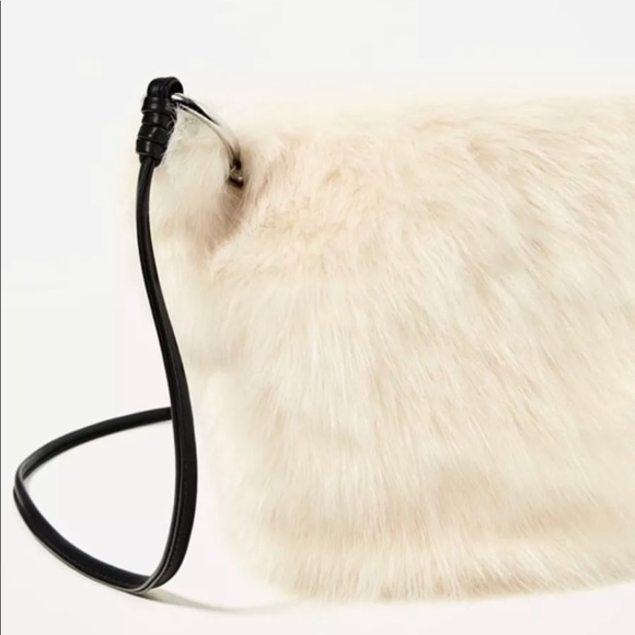 Zara faux fur crossbody bag - Picture 3 of 5